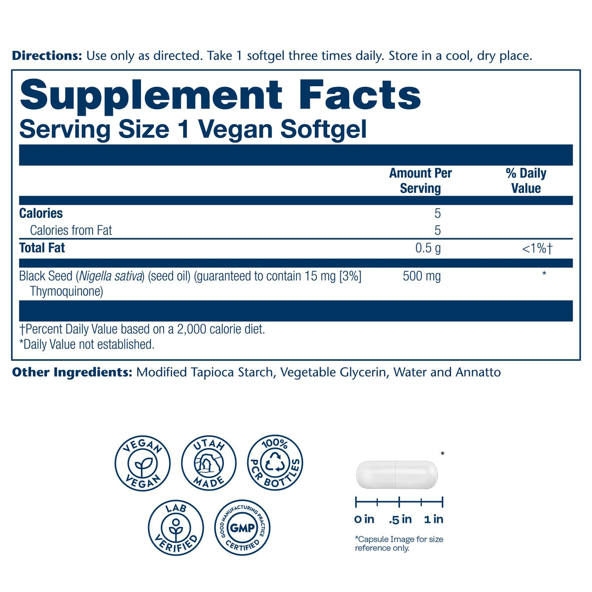 SOLARAY Black Seed Oil Joint Support - 60 Softgels - image 2