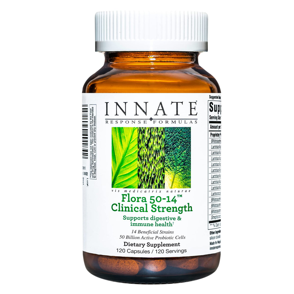 Innate Response Formulas Flora 50-14 Probiotic Clinical Strength - 120 Capsules