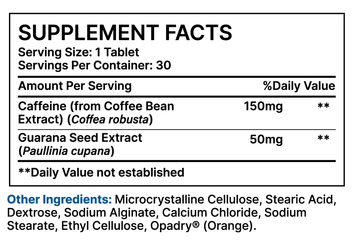 amUPandGO Natural Delayed Release Caffeine Tablet - 30 Tablets - image 2