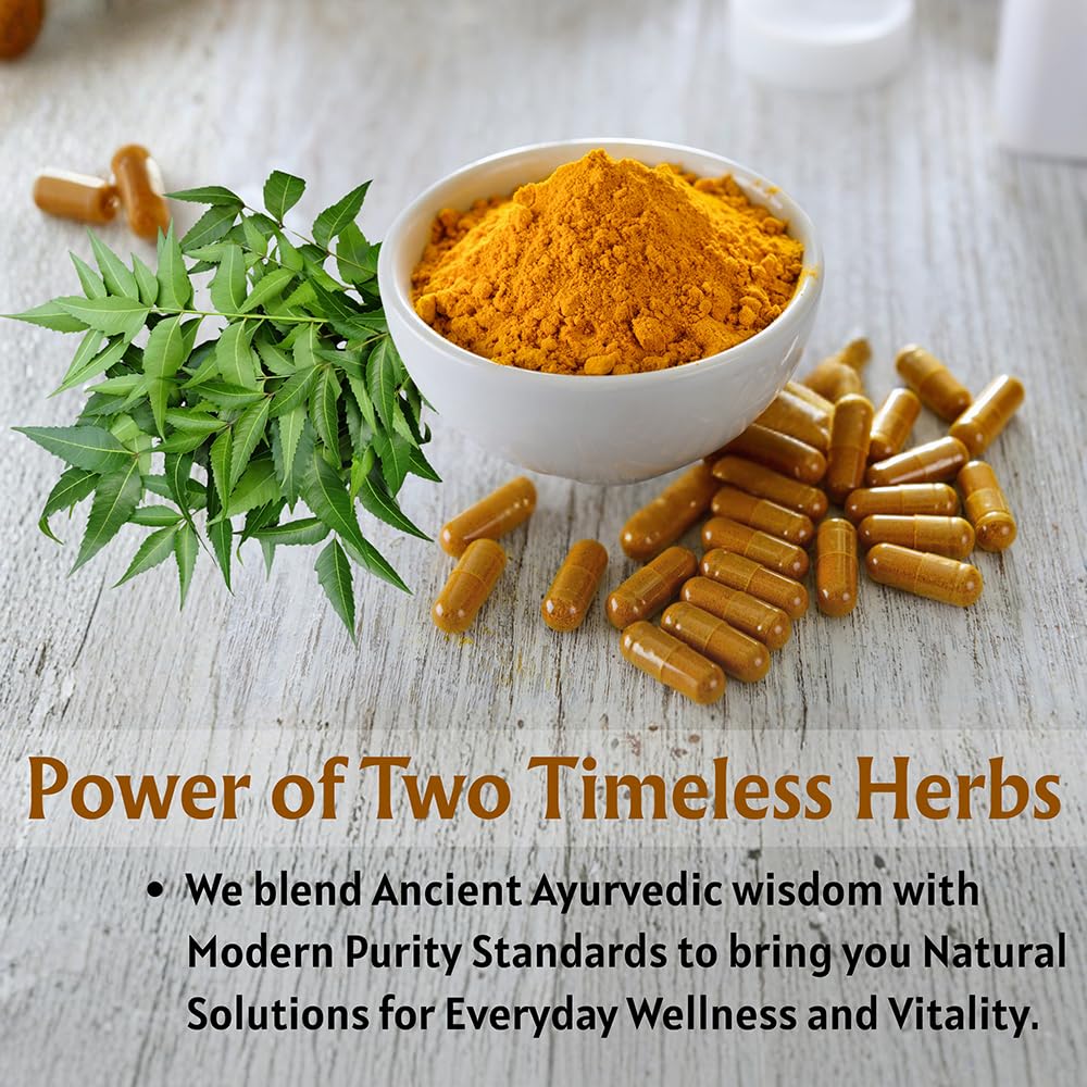 Ireya Ayurveda Neem & Turmeric Capsules - 90 Capsules - image 6