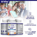 O!VITA St. John's Wort 500mg Tablets - 100 Count - image 2