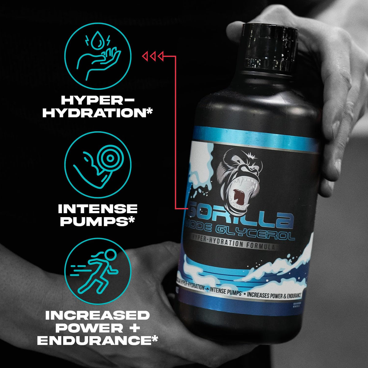 Gorilla Mind Liquid Glycerol Pre-Workout - 33 FL OZ - image 3