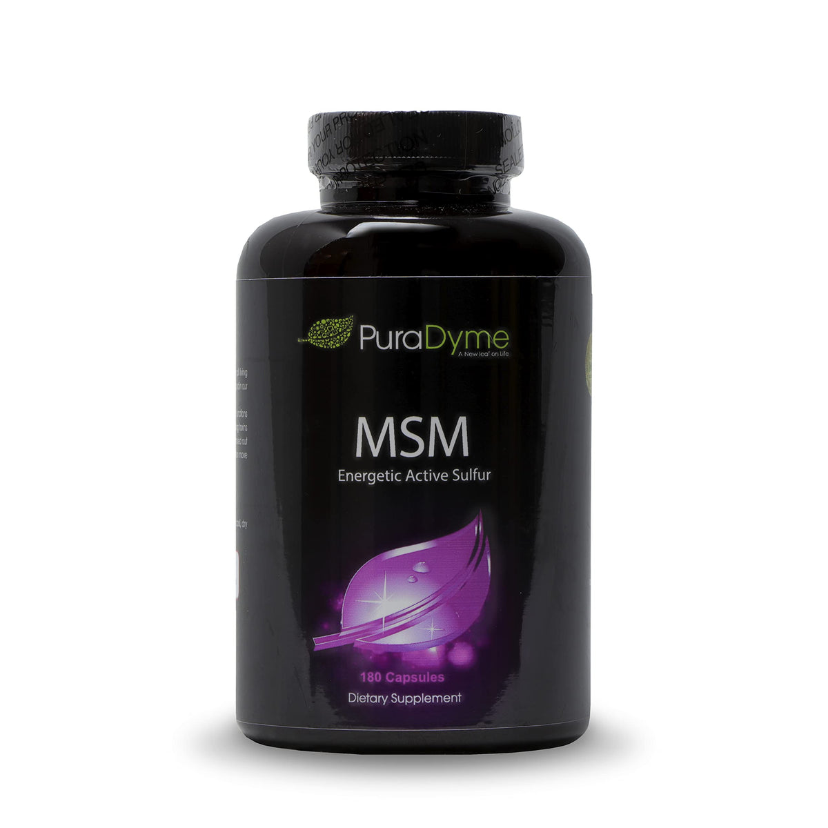 PuraDyme MSM with Cofactor Whole Food Blend - 180 Vegan Capsules