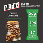 MET-Rx Big 100 Crispy Apple Pie Protein Bar - 8 Count - image 3
