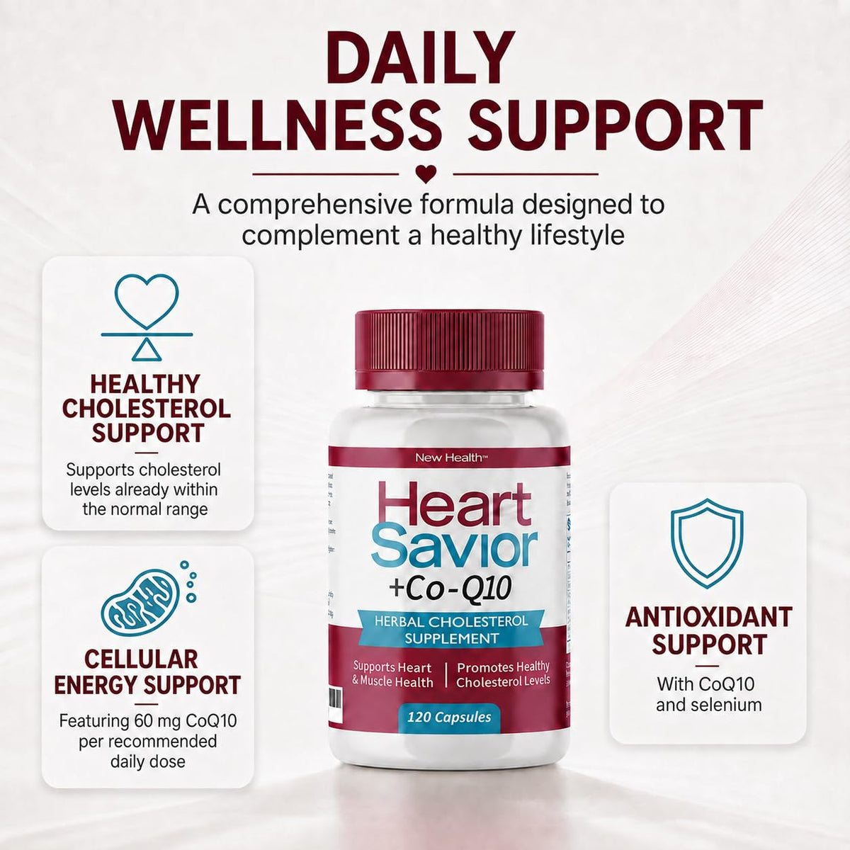 Mountain Health HeartSavior Natural Cholesterol Support - 120 Capsules - image 5