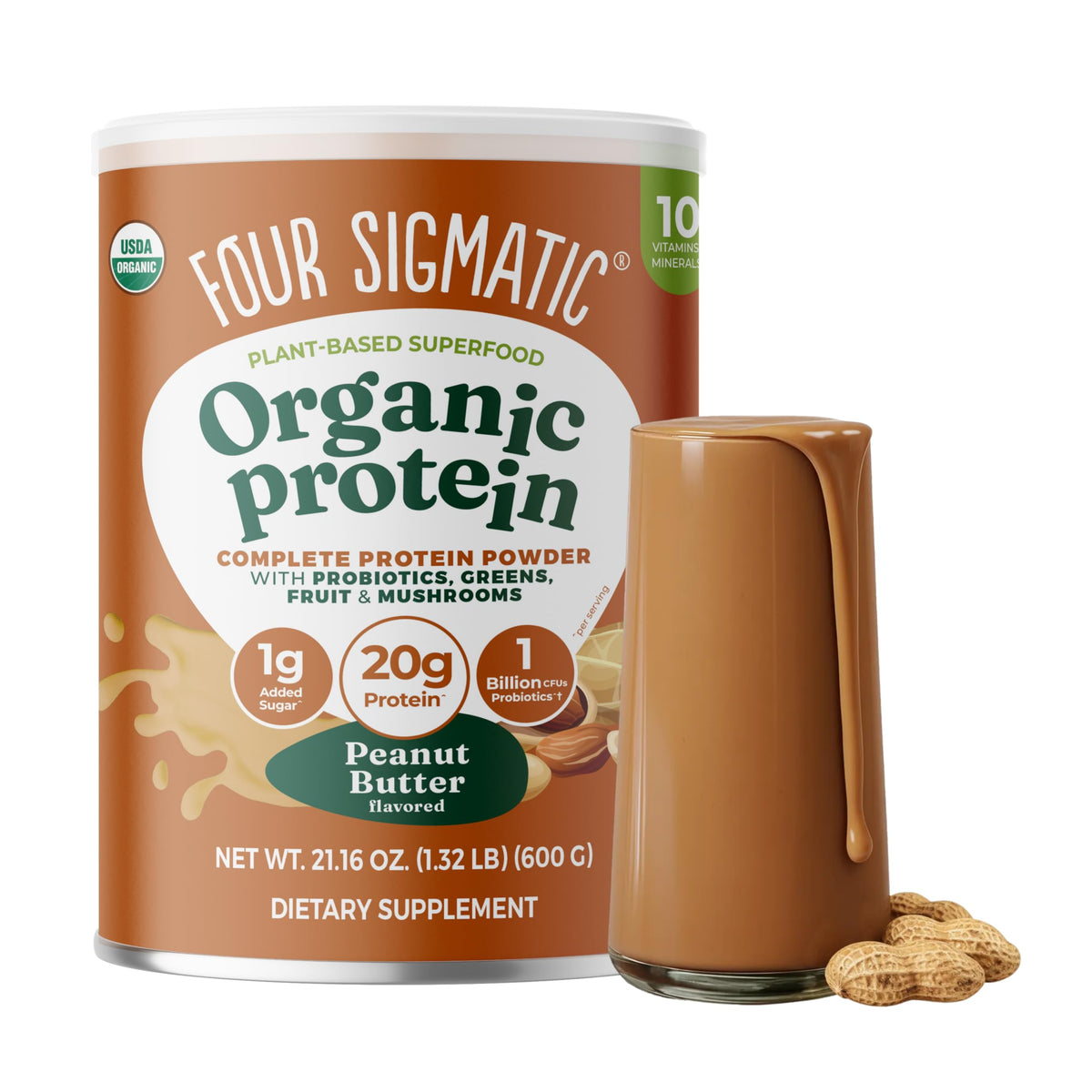 Four Sigmatic Plant Based Vanilla and Superfood Organic Plant-Base