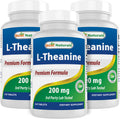 Best Naturals L-Theanine 200mg Tablets for Relaxation - 120 Vegetarian Tablets