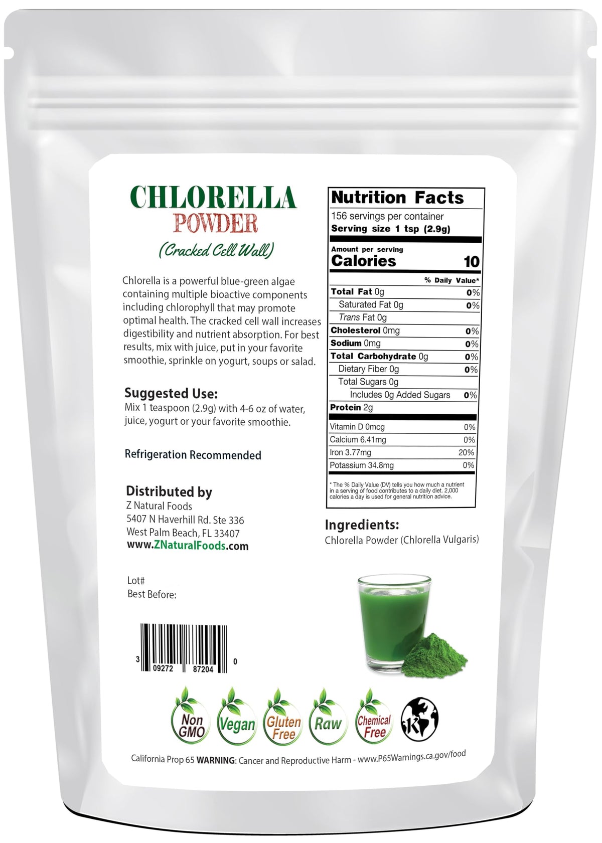 Z Natural Foods Organic Powder - Rich in Amino Acids