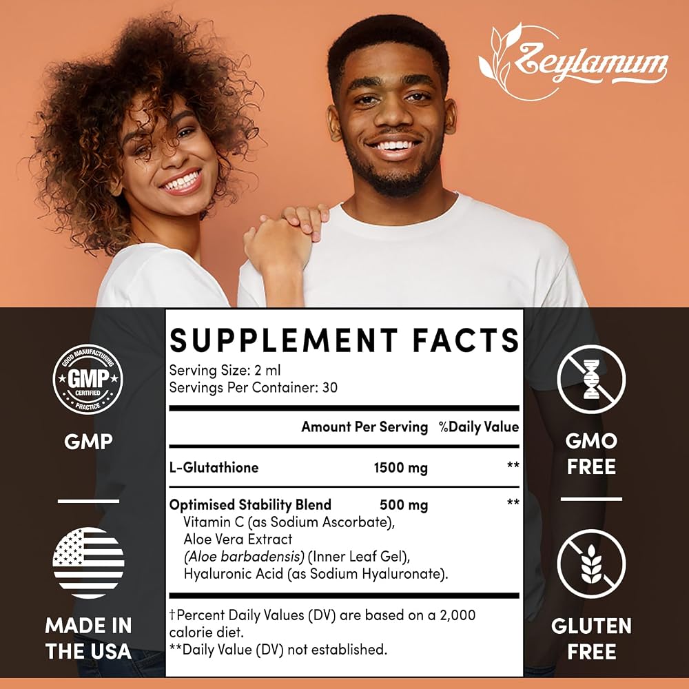 Zeylamum 2000MG Liposomal Glutathione Liquid Drops