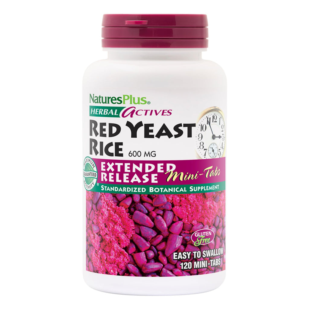 NaturesPlus Herbal Actives Red Yeast Rice 600 mg - 120 Tablets