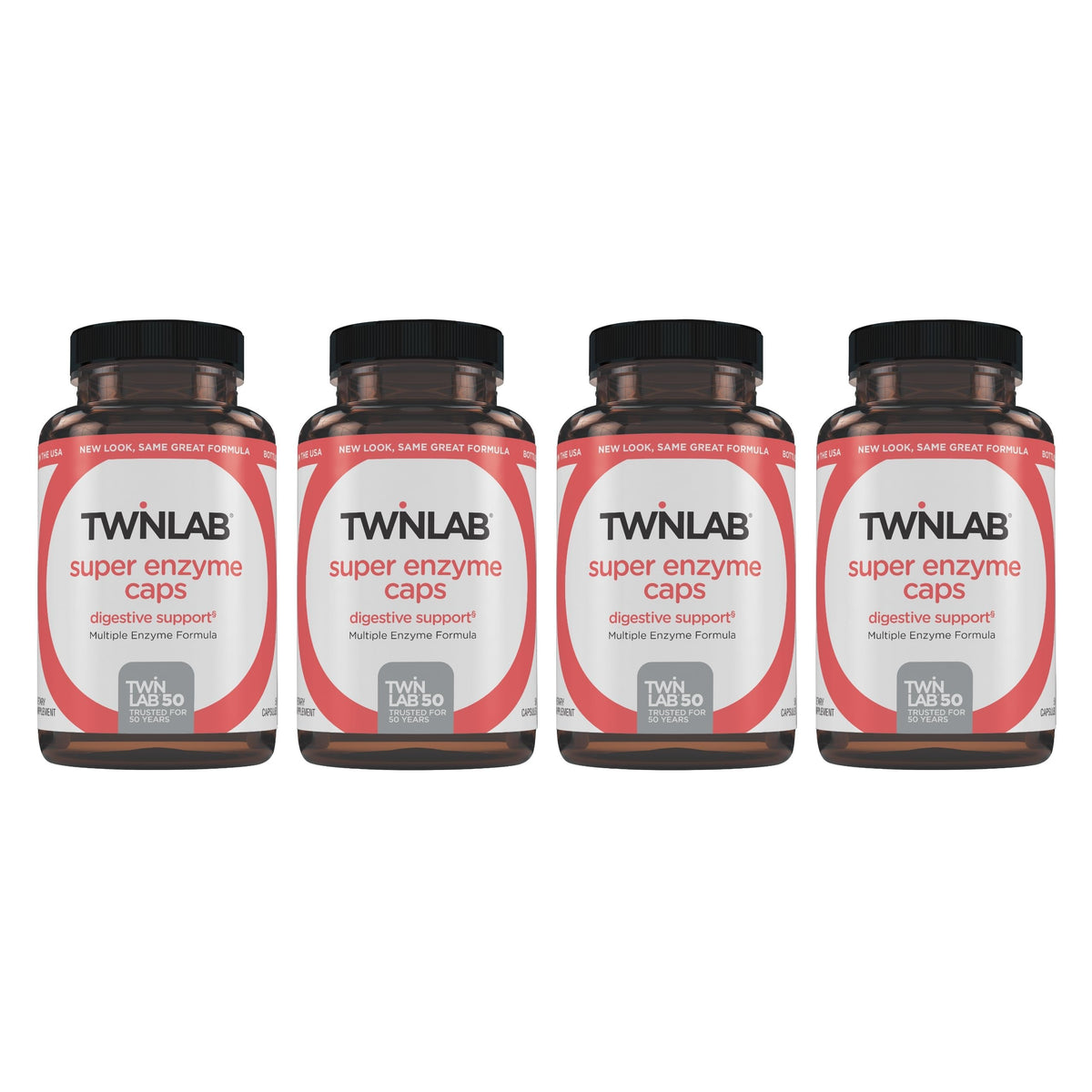 Twinlab Super Enzyme Caps Digestive Support - 200 Capsules