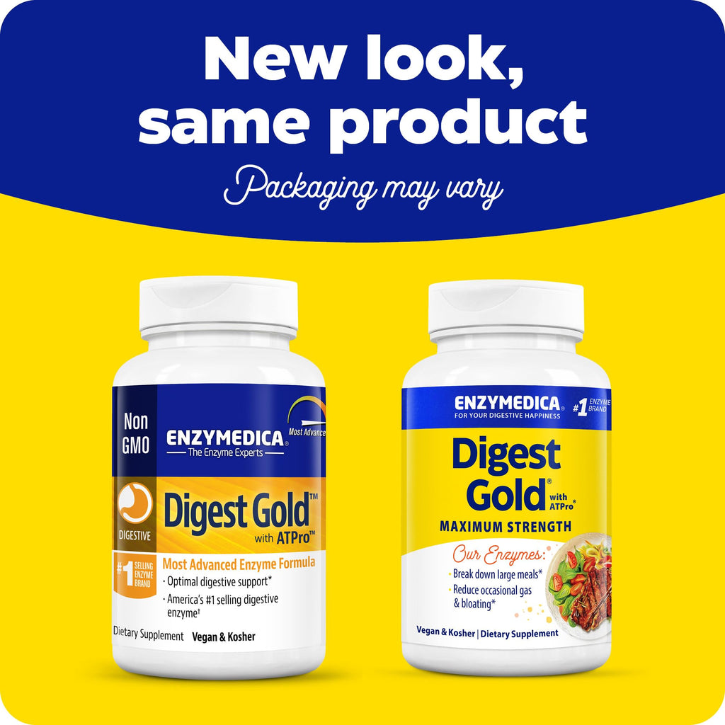 Enzymedica Digest Gold + ATPro Maximum Strength Enzyme - 120 Capsules - image 4