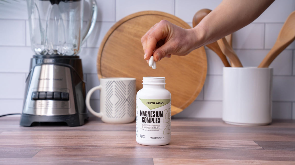 NutraBio Magnesium Complex Supplement for Sleep - 120 Vegetarian Capsules - image 3