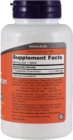 NOW Foods L-Tryptophan 1000mg Tablets - 120 Count - image 2