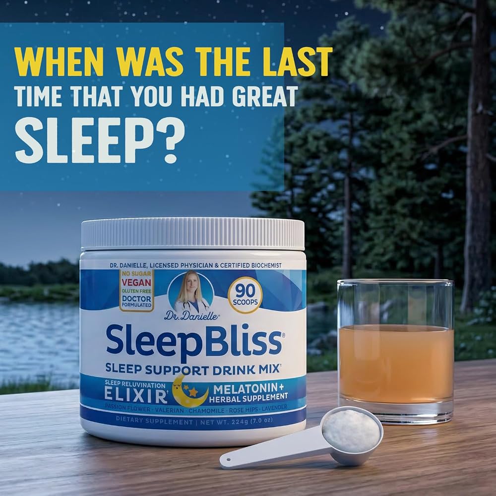 Doctor Danielle SleepBliss Nighttime Drink Mix for Sleep - 30 Servings - image 2