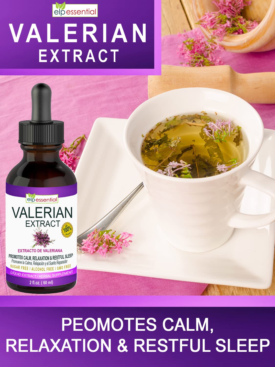 ELP ESSENTIAL Valerian Root Extract Drops - 2 fl oz - image 3