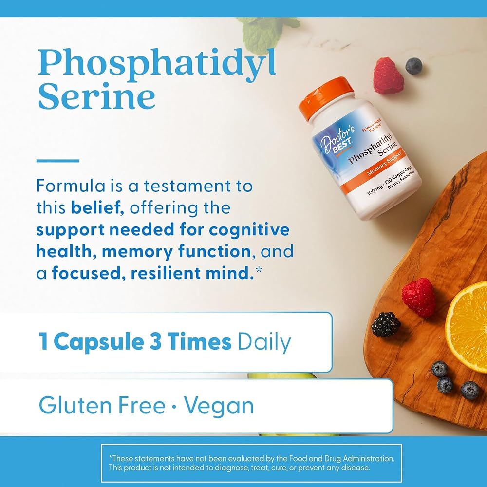 Doctor's BEST Phosphatidylserine 100 mg - 120 Vegetarian Capsules - image 5