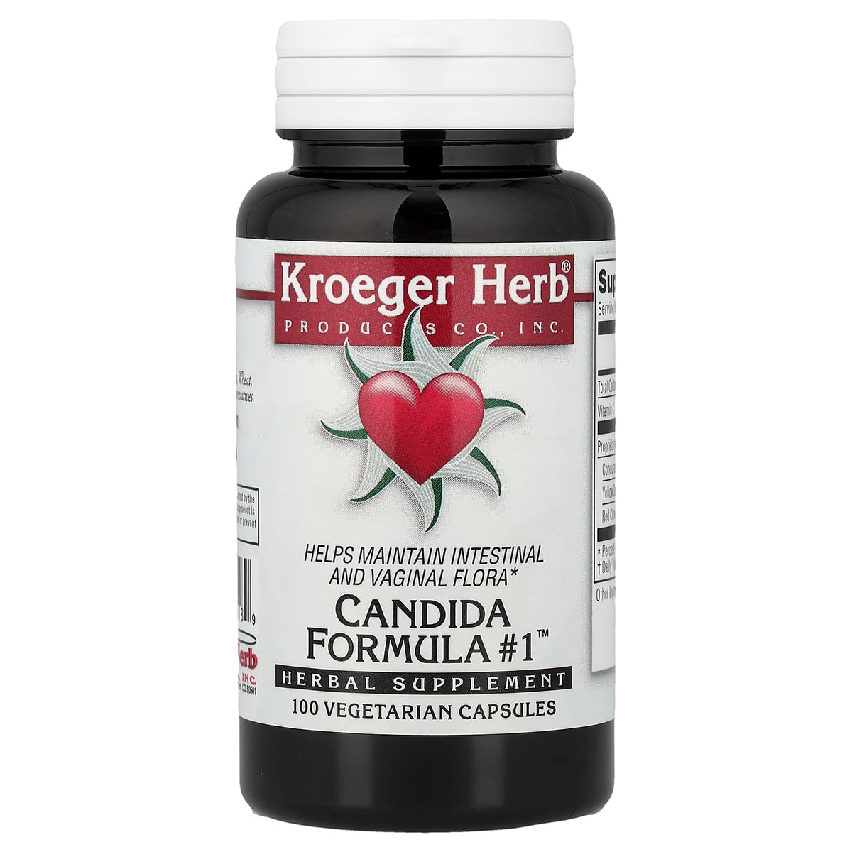 Kroeger Herb 420174 Candida Formula # 1 100 Capsules