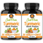 Angry Supplements Just Pure Turmeric Root with Black Pepper - 120 Tablets