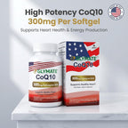 Glymate CoEnzyme Q10 300mg Heart Support - 120 Softgels - image 2
