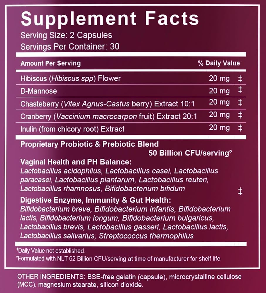 fckmy Vaginal Probiotics for Women pH Balance - 30 Capsules - image 4