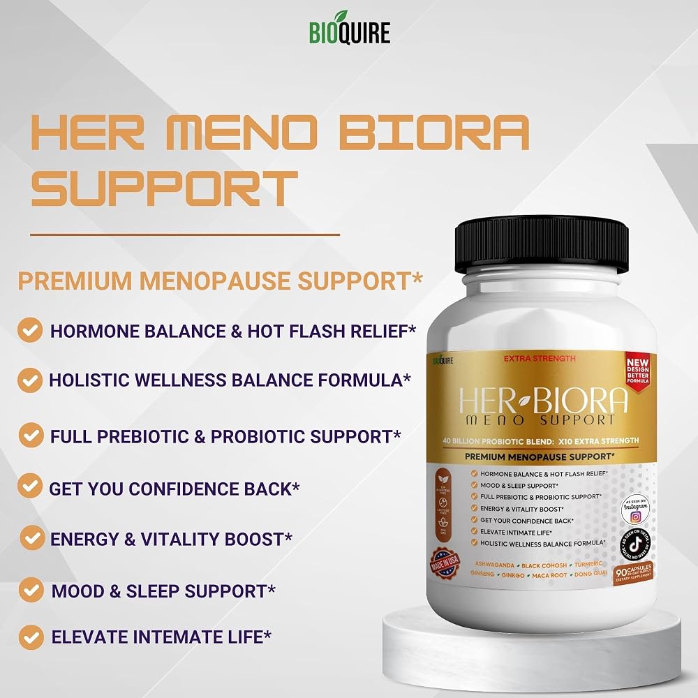 BIOQUIRE Her Biora Meno Support Menopause Probiotic - 180 Capsules - image 5