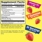 WellYeah Vitamin D3 + K2 Gummies Bone Support - 60 Gummies - image 2