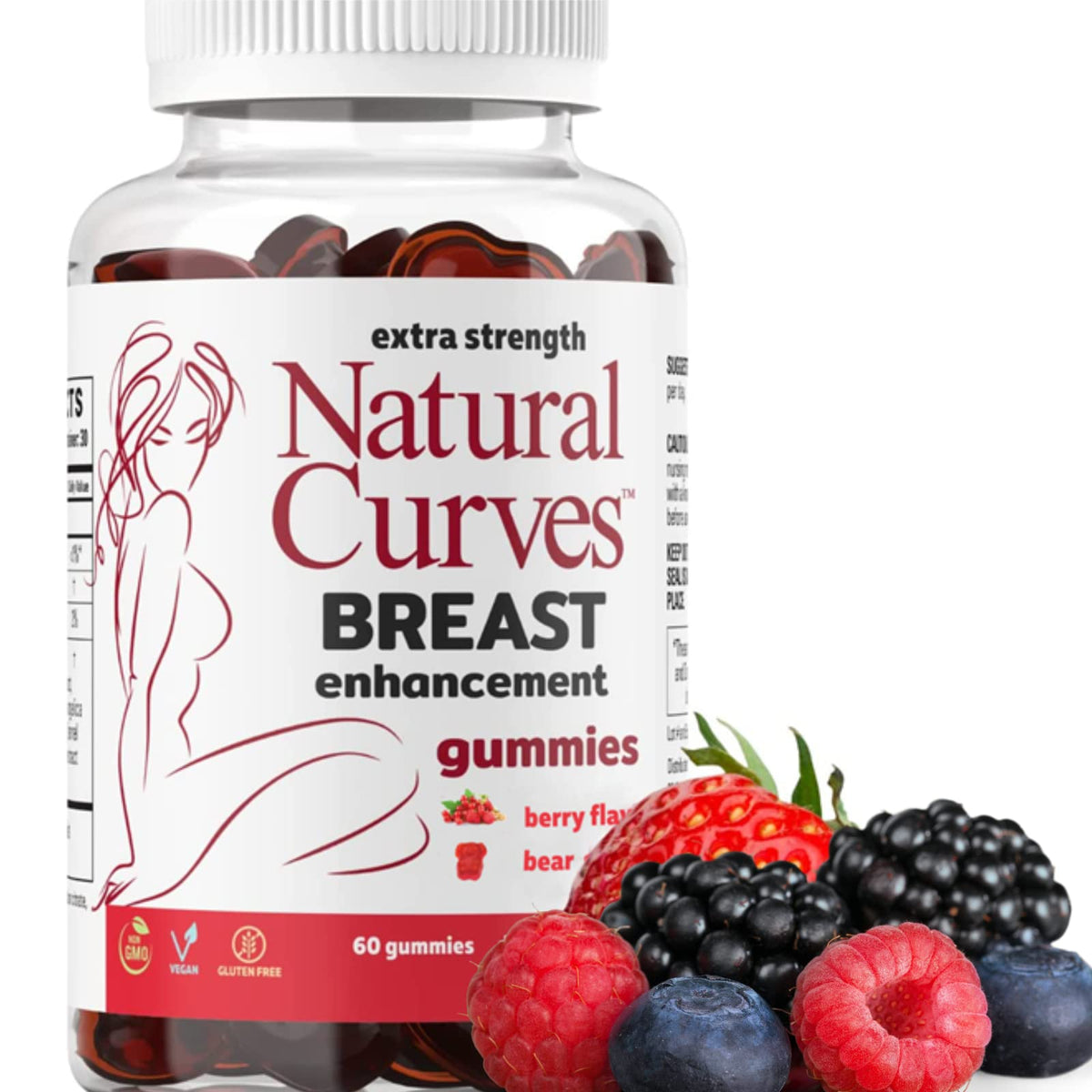 Natural Curves Breast Enhancement Gummies - 60 Gummies