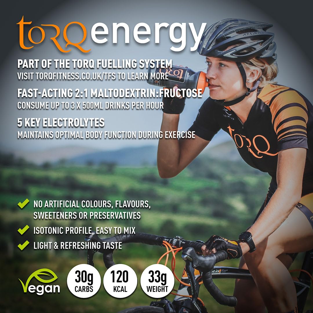TORQ Energy Drink Natural Blackcurrant Isotonic Powder - 15 Servings - image 4