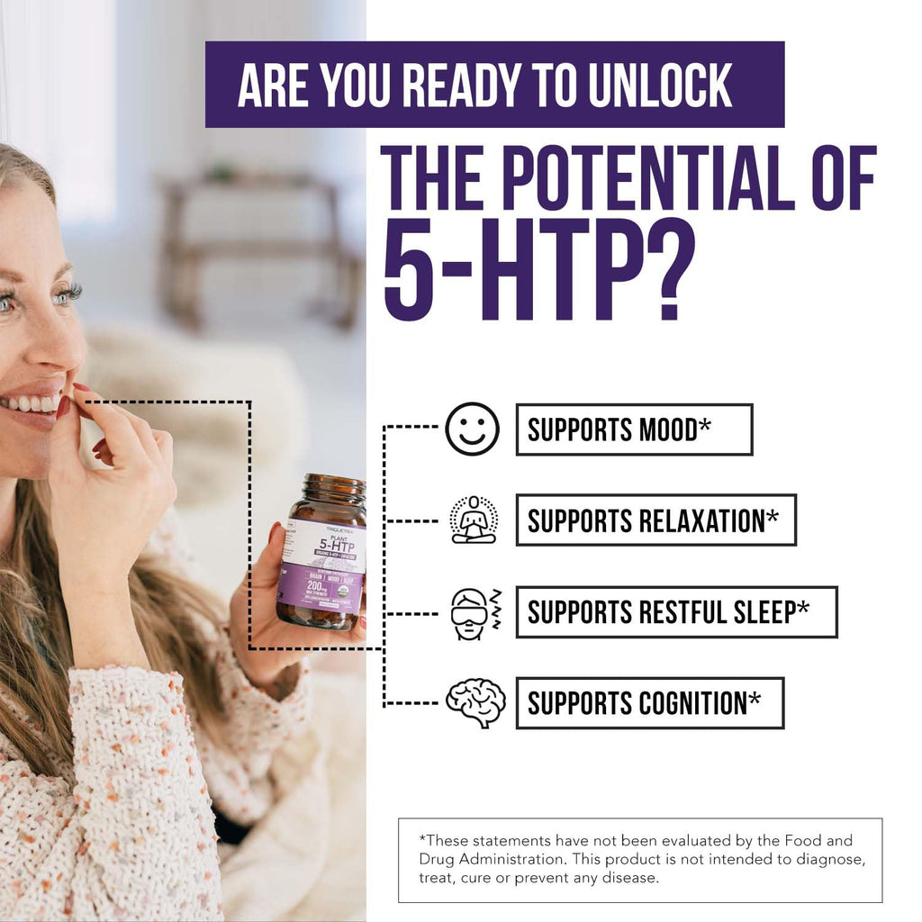Triquetra Health Organic 5-HTP 200 mg Capsules - 60 Count - image 4