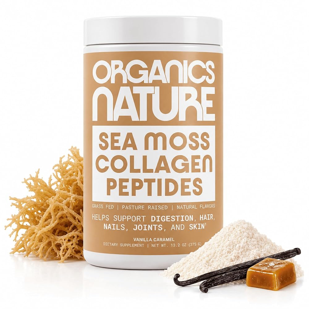 ORGANICS NATURE Collagen Peptides Powder with Irish Sea Moss - 380g