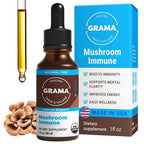 Grama Wellness Organic Mushroom Immune Liquid Drops - 1 fl oz
