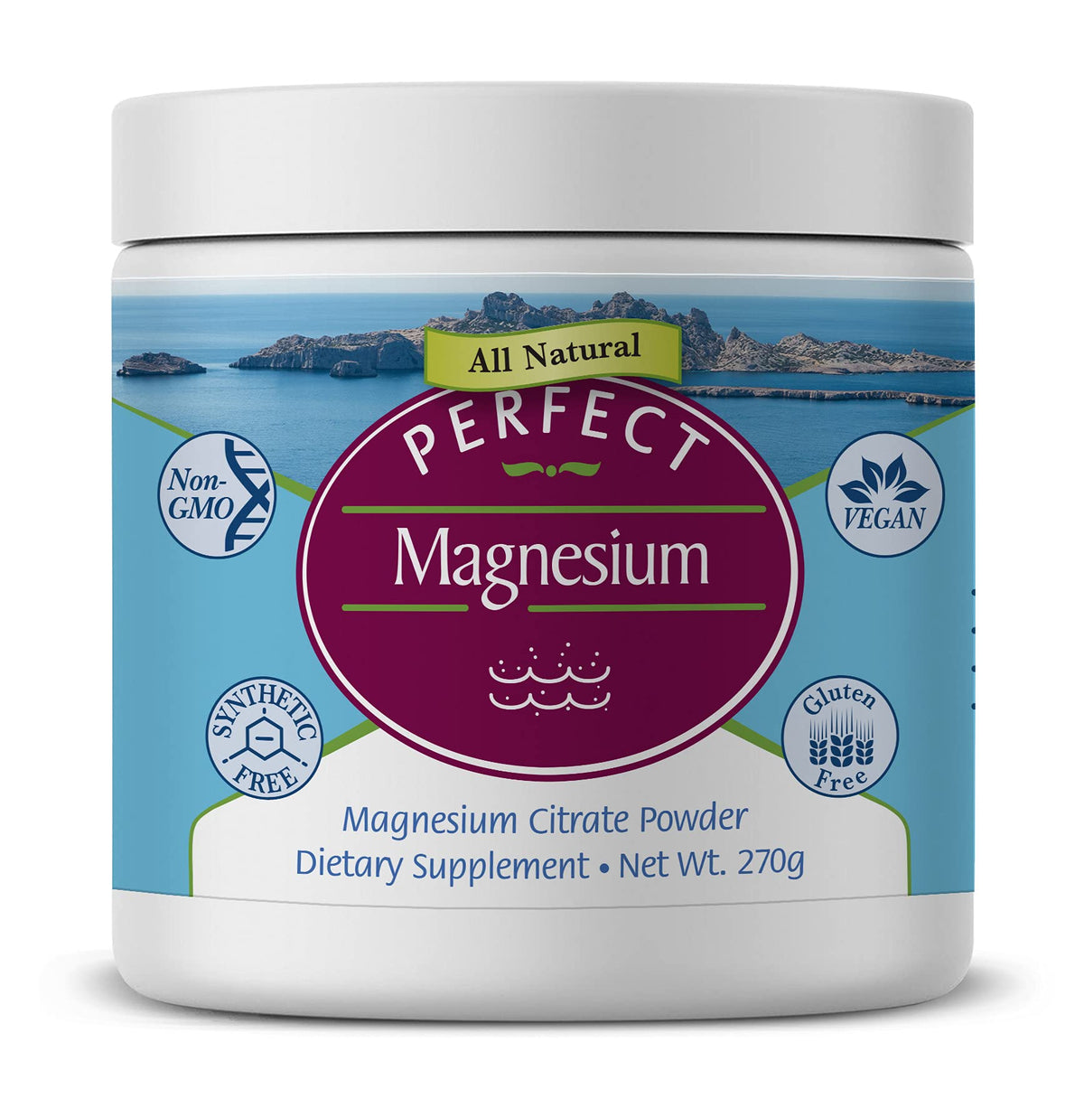 Perfect Supplements Magnesium Citrate Powder - 270g