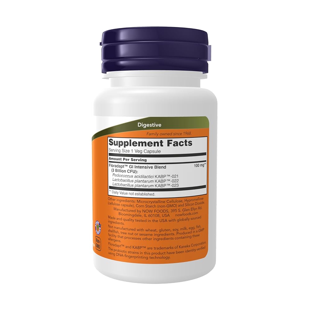 NOW Intestinal Bacteria Support Probiotic - 60 Vegetarian Capsules - image 2