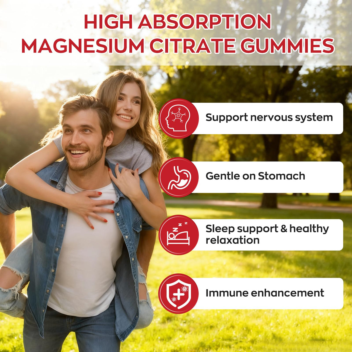 Yidout High Absorption Magnesium Gummies - 60 Count - image 4