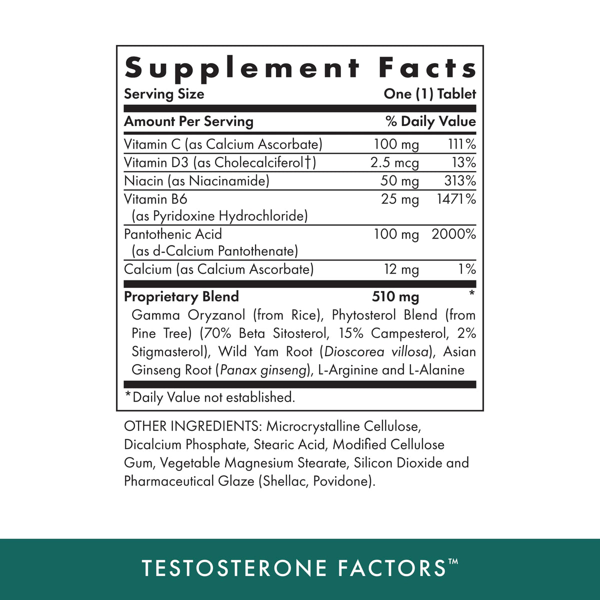 Michael's Testosterone Factors - 90 Tablets - image 2