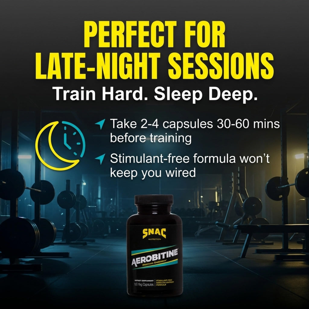 SNAC Aerobitine Pre-Workout Supplement for Endurance - 120 Vegetarian Capsules - image 4