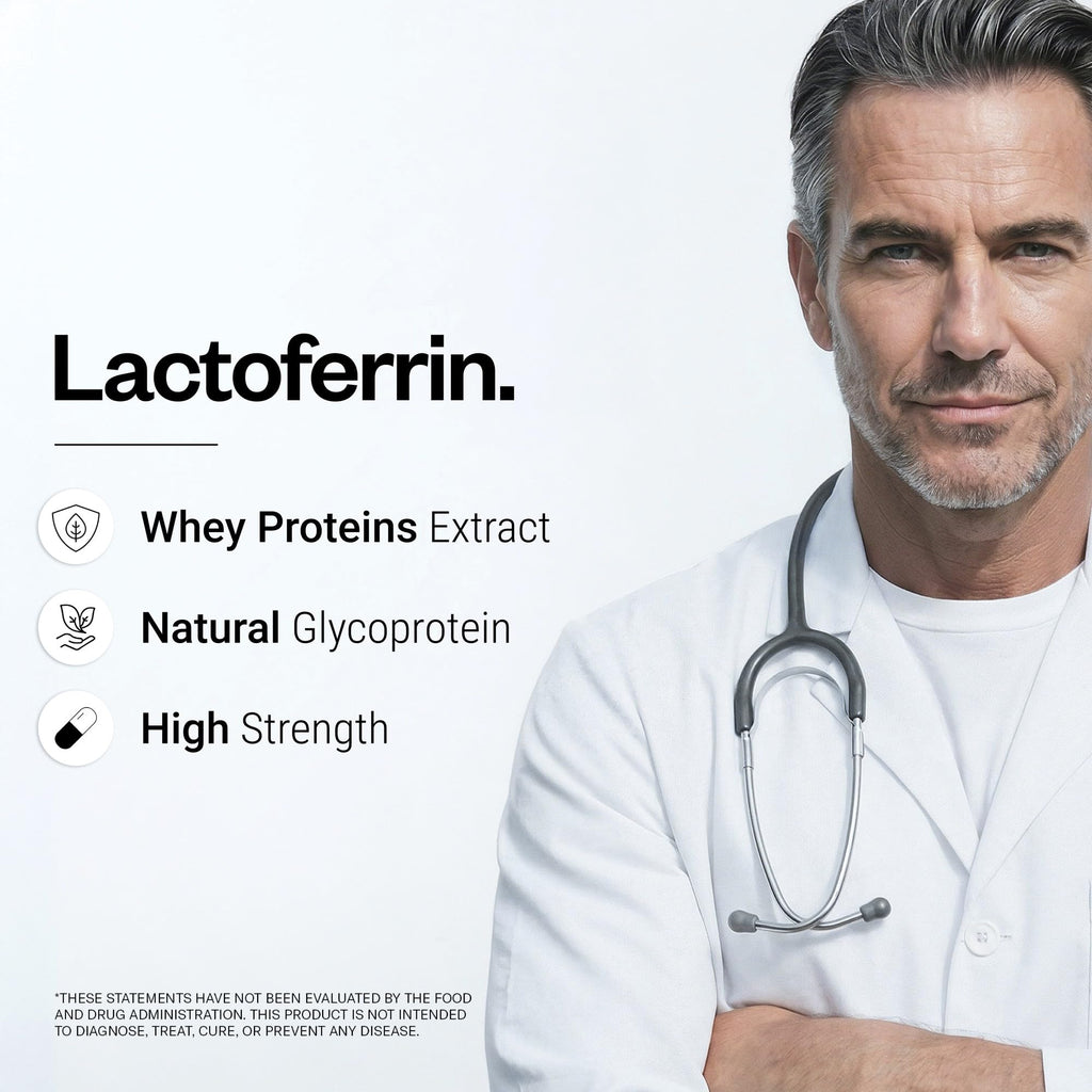 Supersmart Lactoferrin 500 mg Immune Support - 60 Vegetarian Capsules - image 3