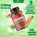Cona Nature Organic Shatavari Powder Capsules 2250mg - 120 Vegan Capsules - image 6