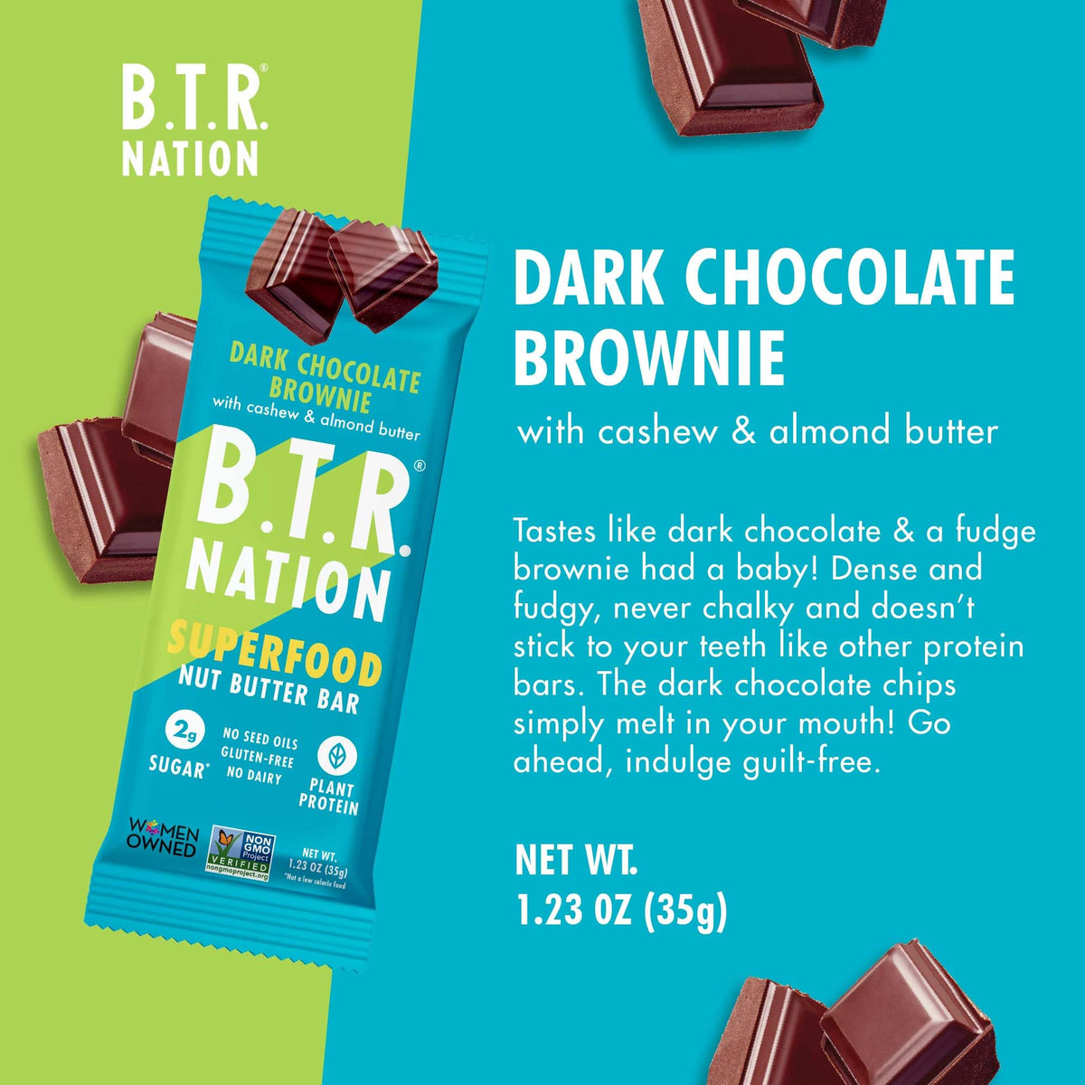 B.T.R. Vegan Keto Superfood Protein Bars
