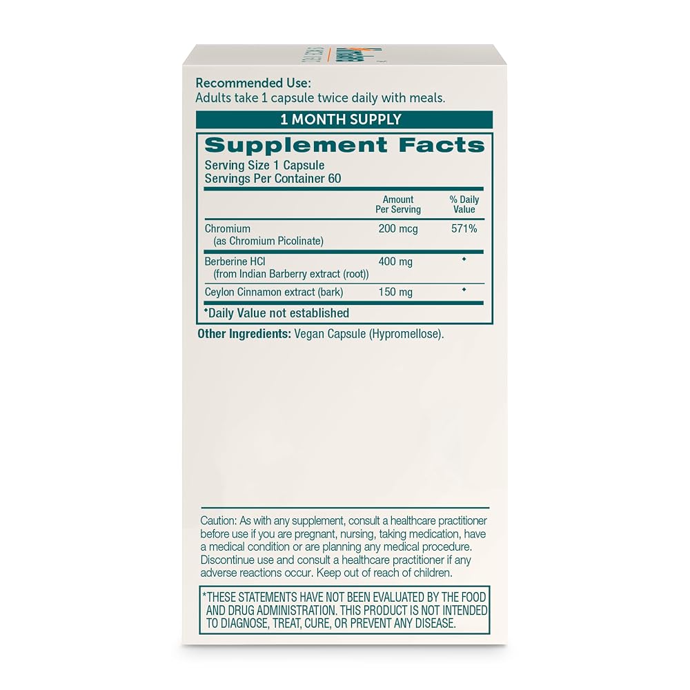 Himalaya Berberine with Ceylon Cinnamon & Chromium - 60 Capsules - image 2