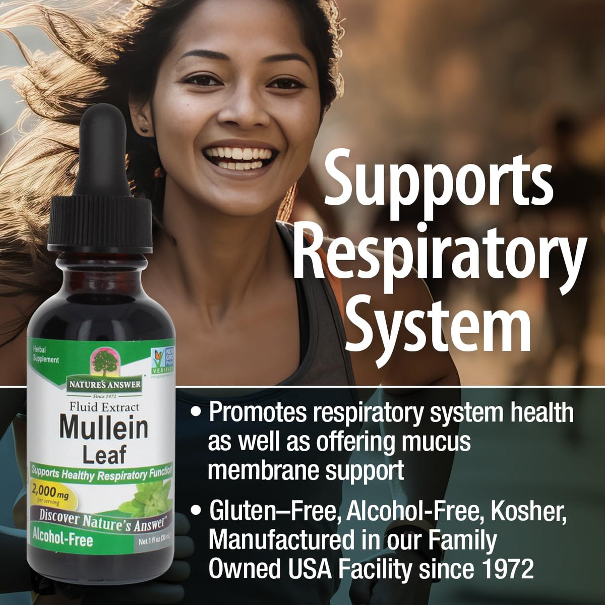 Nature's Answer Mullein Leaf Herbal Supplement - 2 x 1 Fl Oz - image 4