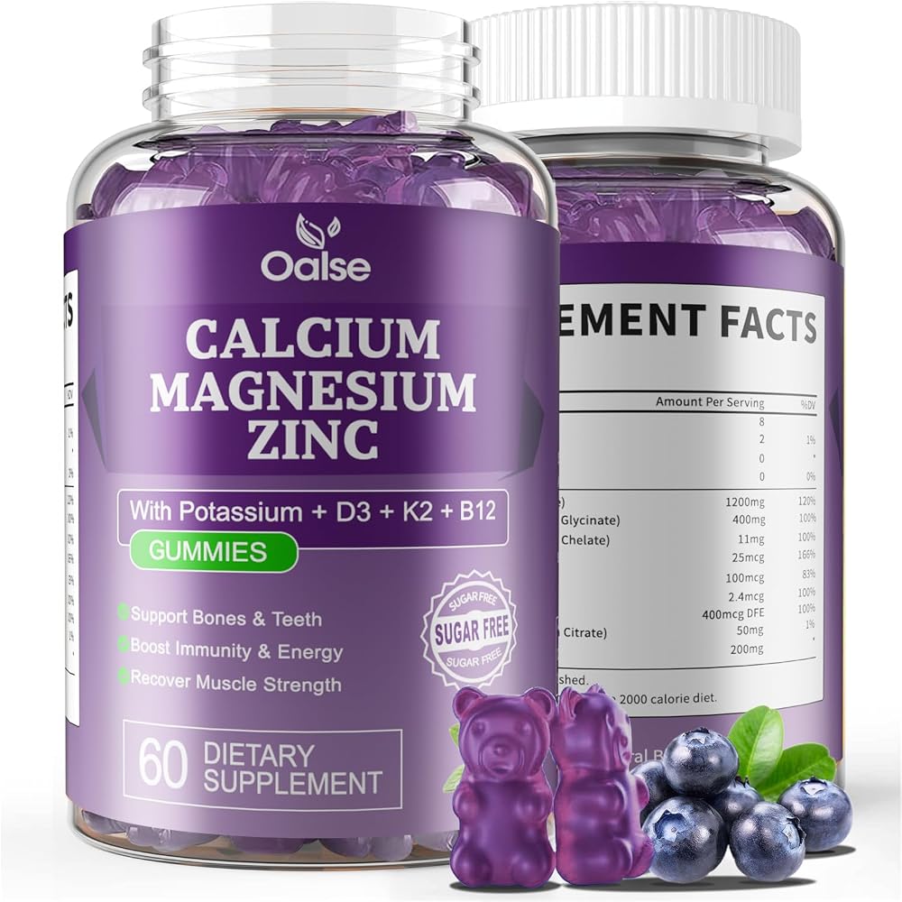 OALSE Calcium Magnesium Zinc Gummies