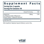 Vital Nutrients Triple Magnesium Complex 500mg - 180 Capsules - image 2