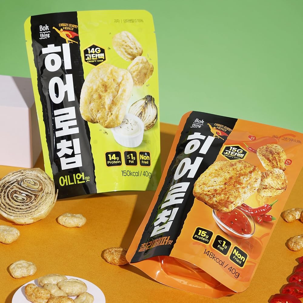 Bokthing HERO CHIP, High Protein Chips, Plant-Based Protein
