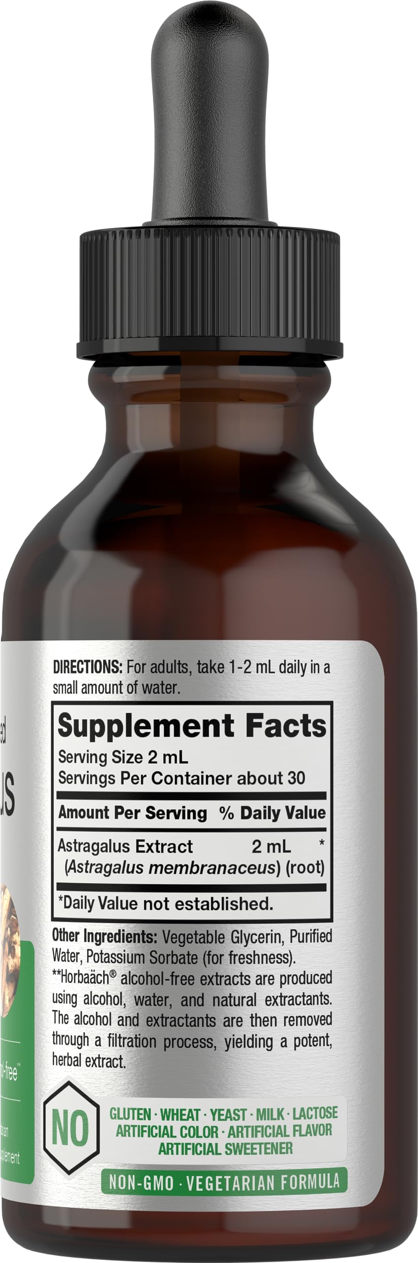 Horbäach Astragalus Root Extract Liquid - 2 fl oz - image 2
