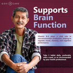 GeriCare Vitamin B Daily Nutritional Support for Healthy Brain