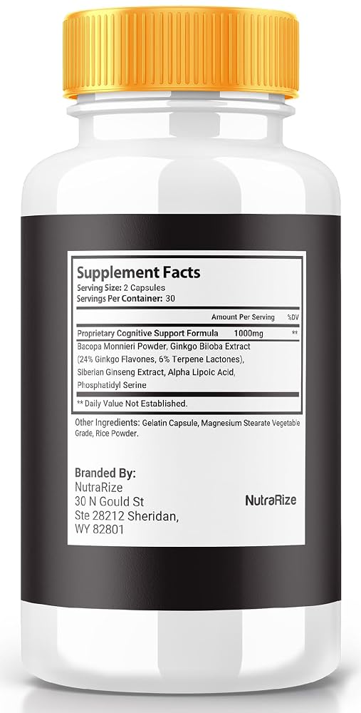 NutraRize Brain Actives Capsules for Focus & Concentration - 180 Capsules - image 2