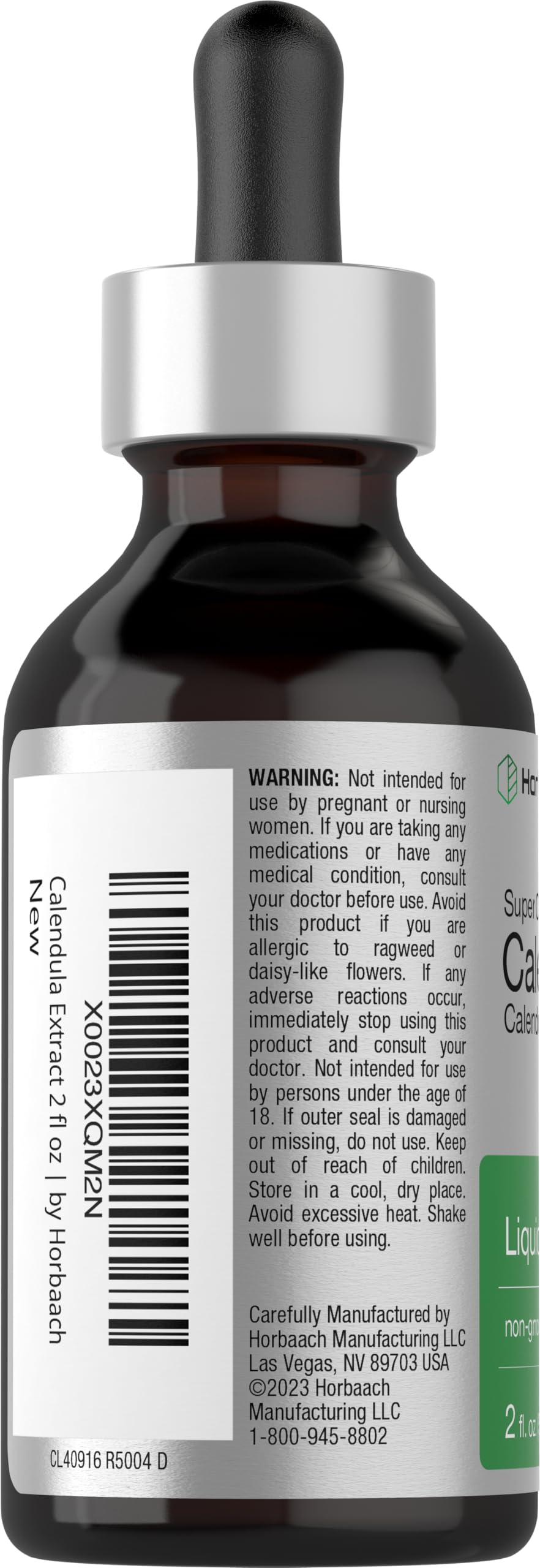 Horbäach Calendula Flower Liquid Tincture Alcohol Free - 2 fl oz - image 3