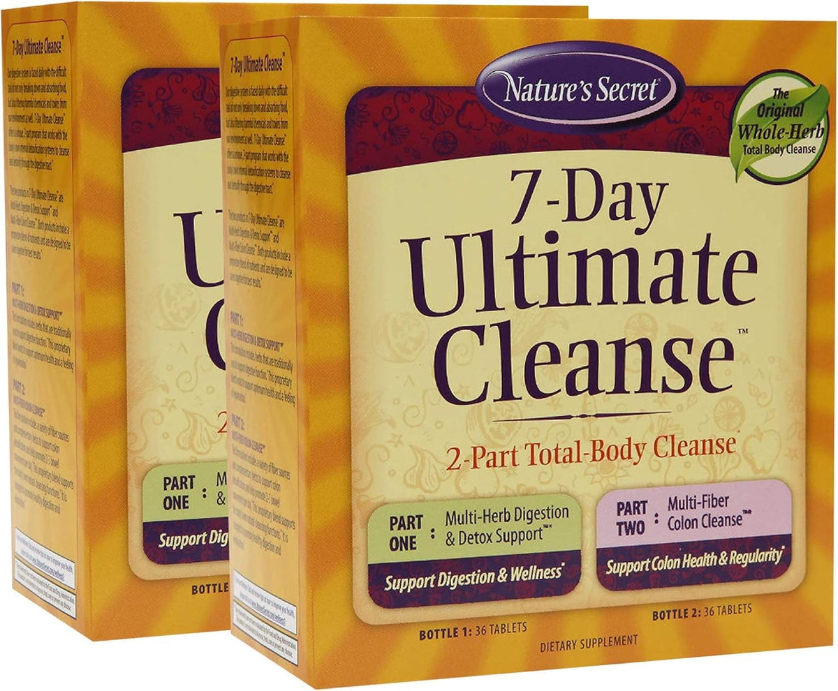 Nature's Secret 7-Day Ultimate Cleanse Total Body - 144 Tablets